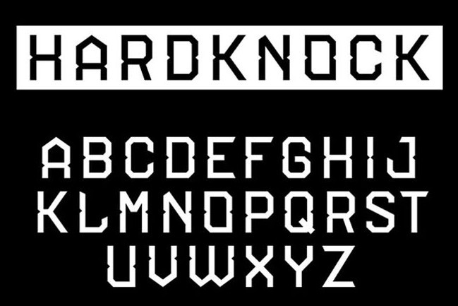 Hardknock Typeface